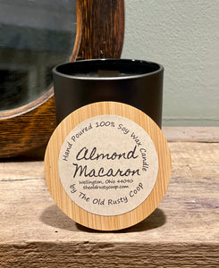Premium Collection Matte Black 10 oz Jar ~ Hand Poured 100% Soy Wax Wooden Wick