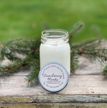 Load image into Gallery viewer, Cranberry Woods ~ Hand Poured 100% Soy Wax Wooden Wick Candle