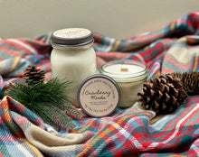 Load image into Gallery viewer, Cranberry Woods ~ Hand Poured 100% Soy Wax Wooden Wick Candle