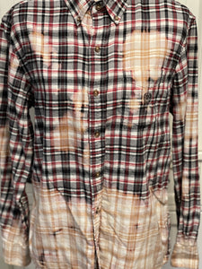 Cassie Distressed Flannel ~ Unisex Size Medium