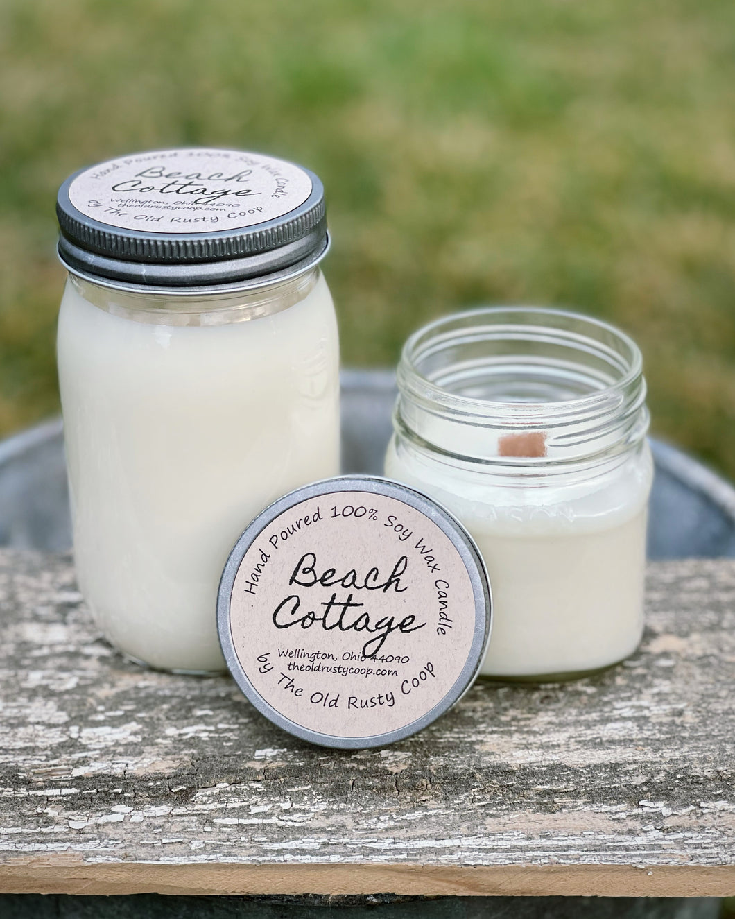Beach Cottage ~ Hand Poured 100% Soy Wax Candles