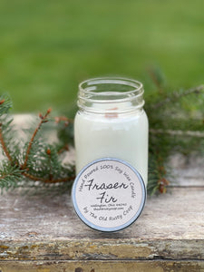 Fraser Fir ~ Hand Poured 100% Soy Wax Wooden Wick Candle