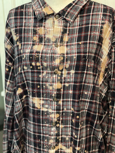 Helga Distressed Flannel ~ Unisex Size 4XL