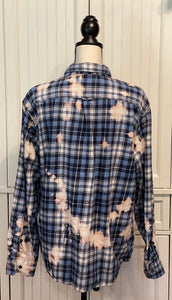 Dorothy Distressed Flannel ~ Unisex Size 2XL