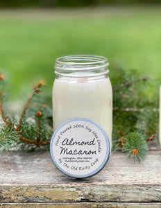 Almond Macaron ~ Hand Poured 100% Soy Wax Candle
