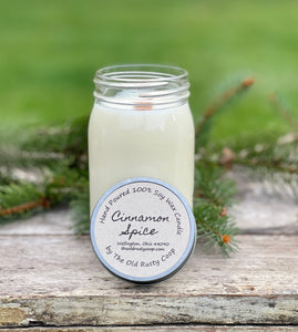 Cinnamon Spice ~ Hand Poured 100% Soy Wax Candles