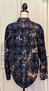 Sarah Distressed Flannel ~ Unisex Size Large