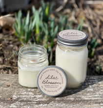 Load image into Gallery viewer, Lilac Blossom ~ Hand Poured 100% Soy Wax Wooden Wick Candles
