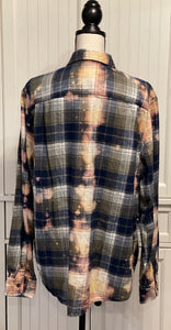Christine Distressed Flannel ~ Unisex Size XL Tall