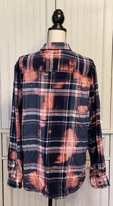 Margie Distressed Flannel ~ Unisex Size XL