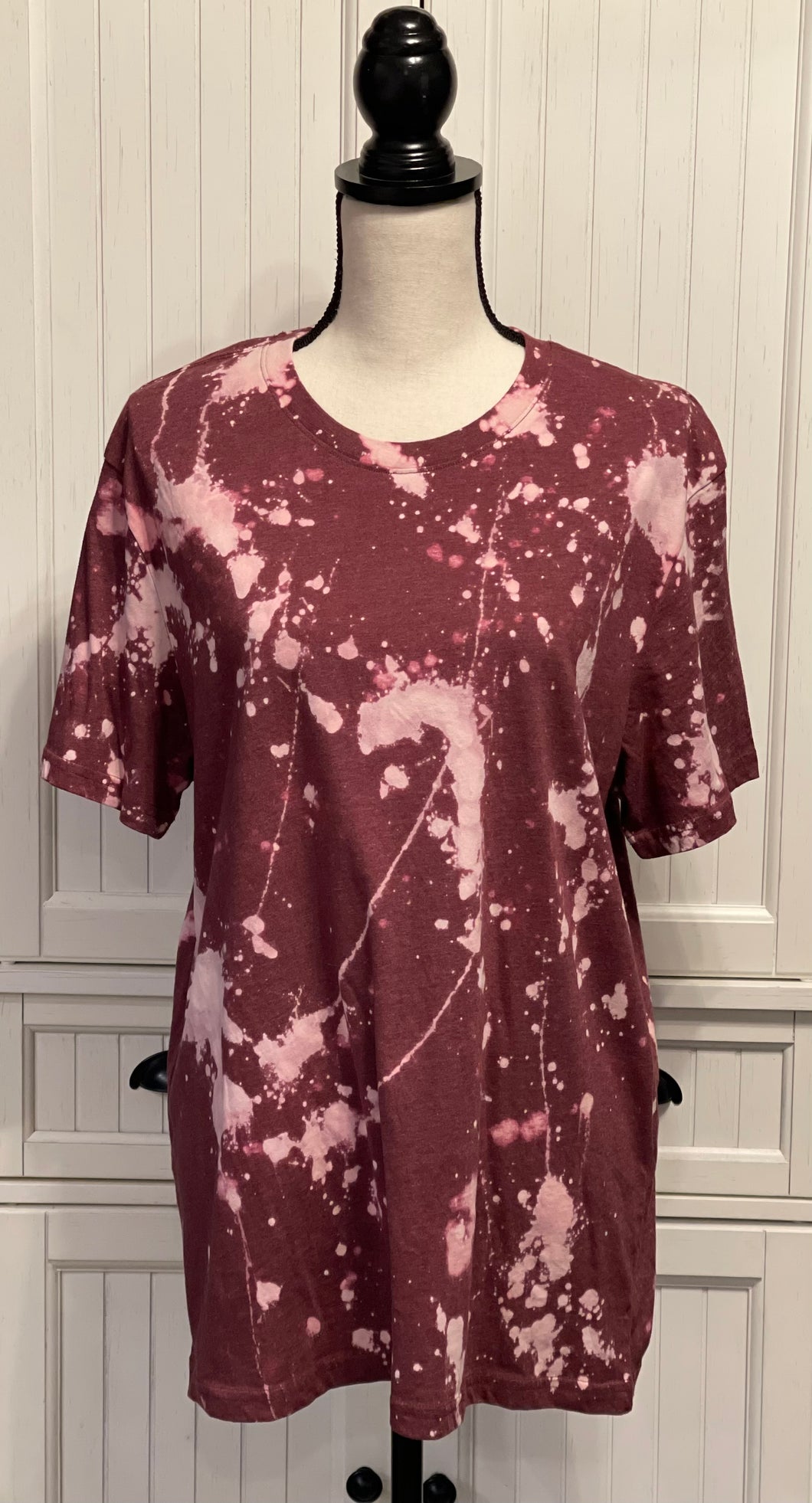 Josie Distressed Short Sleeve Shirt ~ Unisex Size XL