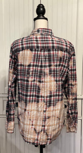 Cassie Distressed Flannel ~ Unisex Size Medium