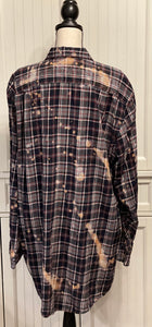 Riki Distressed Flannel ~ Unisex Size XL Tall