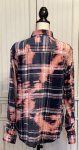 Paulette Distressed Flannel ~ Unisex Size Large