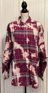 Hope Distressed Flannel ~ Unisex Size 2XL Tall