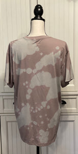 Wren Distressed Short Sleeve Shirt ~ Unisex Size Large