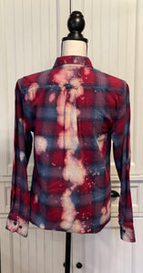 Fiona Distressed Flannel ~ Unisex Size Small