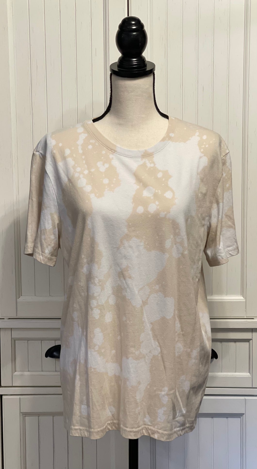 July Distressed Short Sleeve Shirt ~ Unisex Size Large