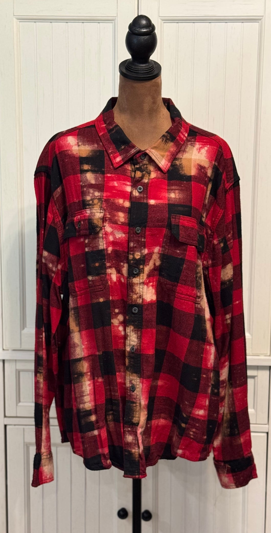 Rachael Distressed Flannel ~ Unisex Size 2XL