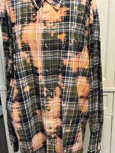 Jennifer Distressed Flannel ~ Unisex Size 2XL Tall