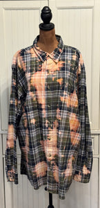 Jennifer Distressed Flannel ~ Unisex Size 2XL Tall