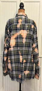 Jennifer Distressed Flannel ~ Unisex Size 2XL Tall