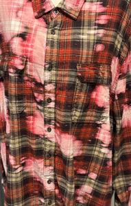 Ruby Distressed Flannel ~ Unisex Size 3XL