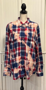 Clarissa Distressed Flannel ~ Unisex Size XL