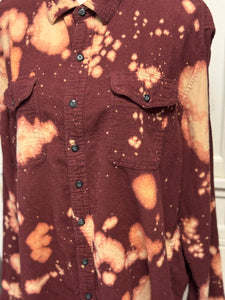Christine Distressed Flannel ~ Unisex Size XL