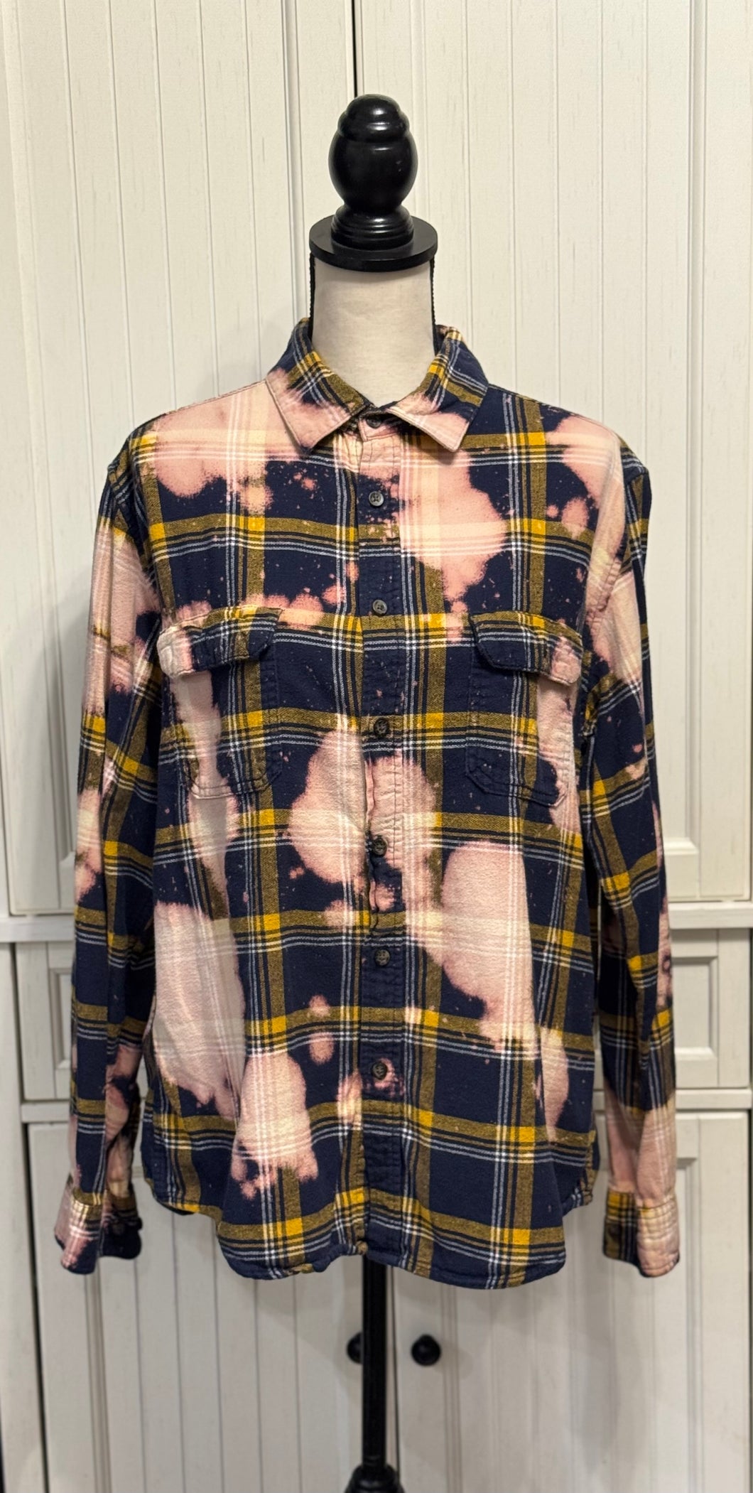 Elizabeth Distressed Flannel ~ Unisex Size Large