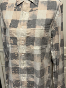 Fiona Distressed Flannel ~ Unisex Size Small