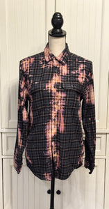 Lynn Distressed Flannel ~ Unisex Size Extra Small