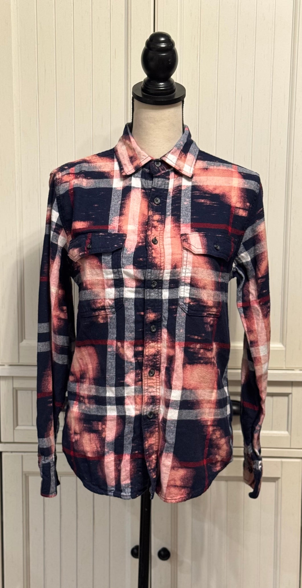 Skyler Distressed Flannel ~ Unisex Size Extra Small