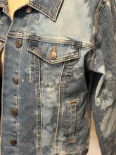 Load image into Gallery viewer, Josephine Distressed Denim Jacket ~ Women’s size Medium (8-10)
