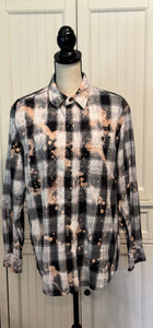 Hazel Distressed Flannel ~ Unisex Size Medium