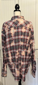 Nadeane Distressed Flannel ~ Unisex Size 3XL Tall