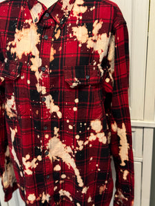 Margie Distressed Flannel ~ Unisex Size XL Tall