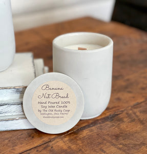 Banana Nut Bread Premium Collection ~ Hand Poured 100% Soy Wax Wooden Wick