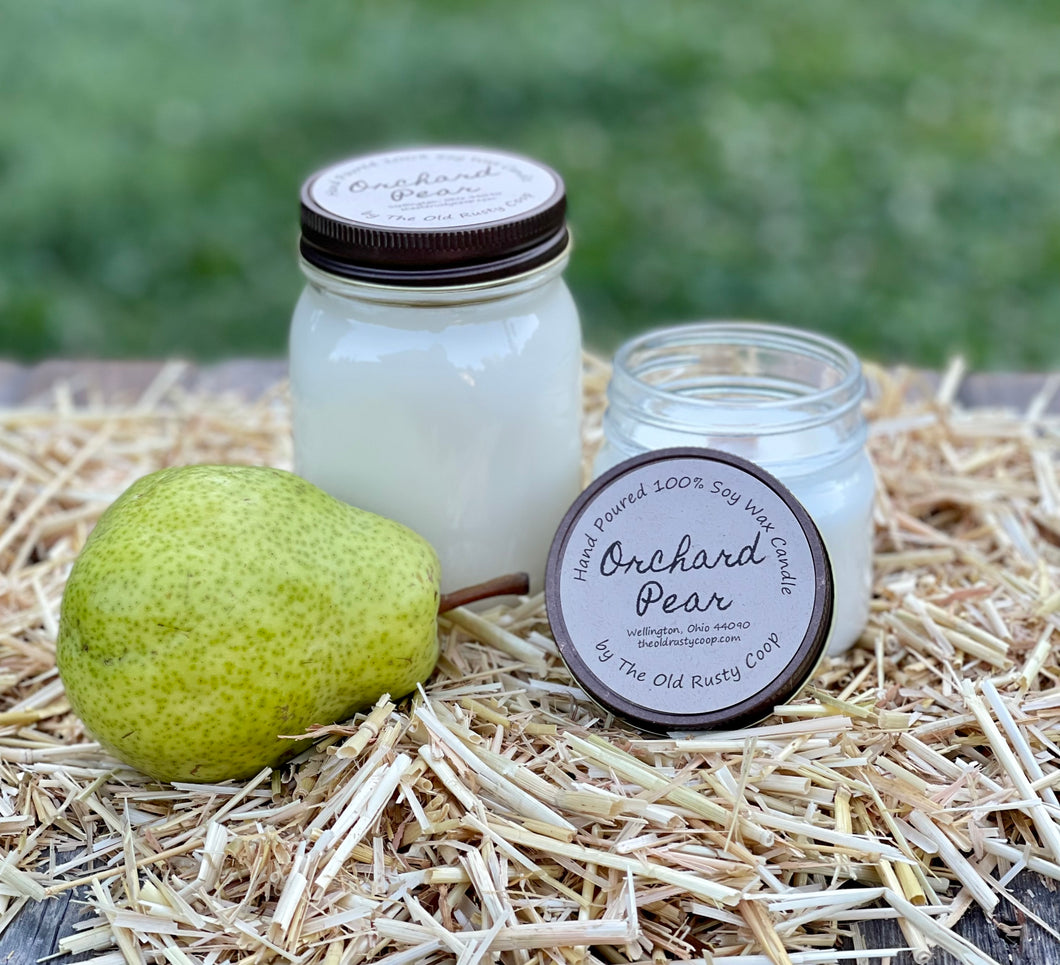 Orchard Pear ~ 100% Soy Wax Candle
