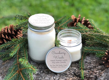 Load image into Gallery viewer, Cranberry Woods ~ Hand Poured 100% Soy Wax Wooden Wick Candle
