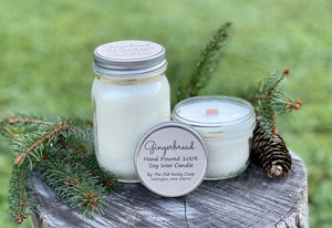 Gingerbread ~ Hand Poured 100% Soy Wax Wooden Wick Candles