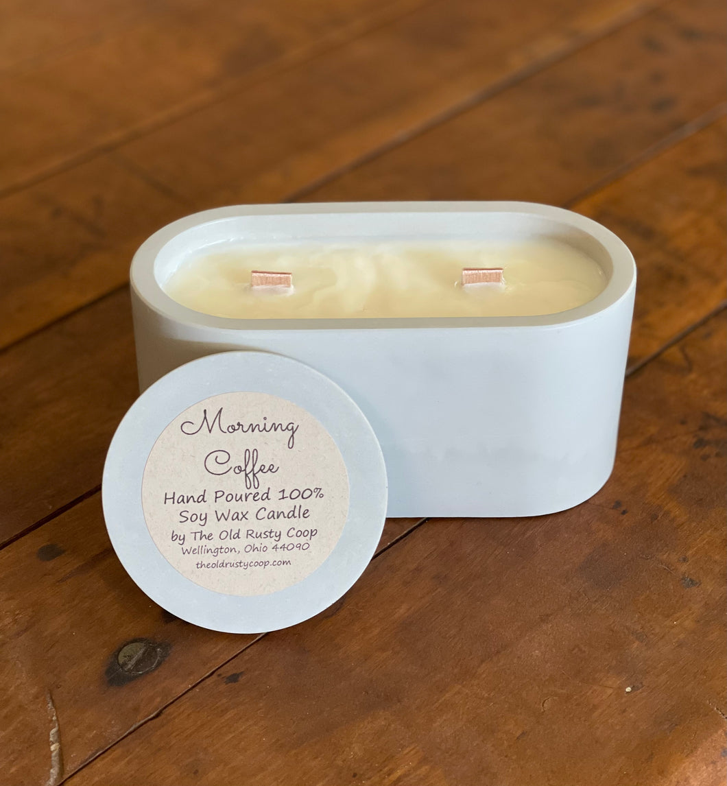 Morning Coffee Premium Collection ~ Hand Poured 100% Soy Wax 2 Wooden Wicks