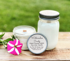 Watermelon Candy ~ Hand Poured 100% Soy Wax Candle
