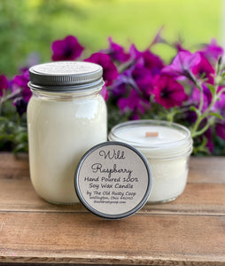 Wild Raspberry ~ Hand Poured 100% Soy Wax Candle