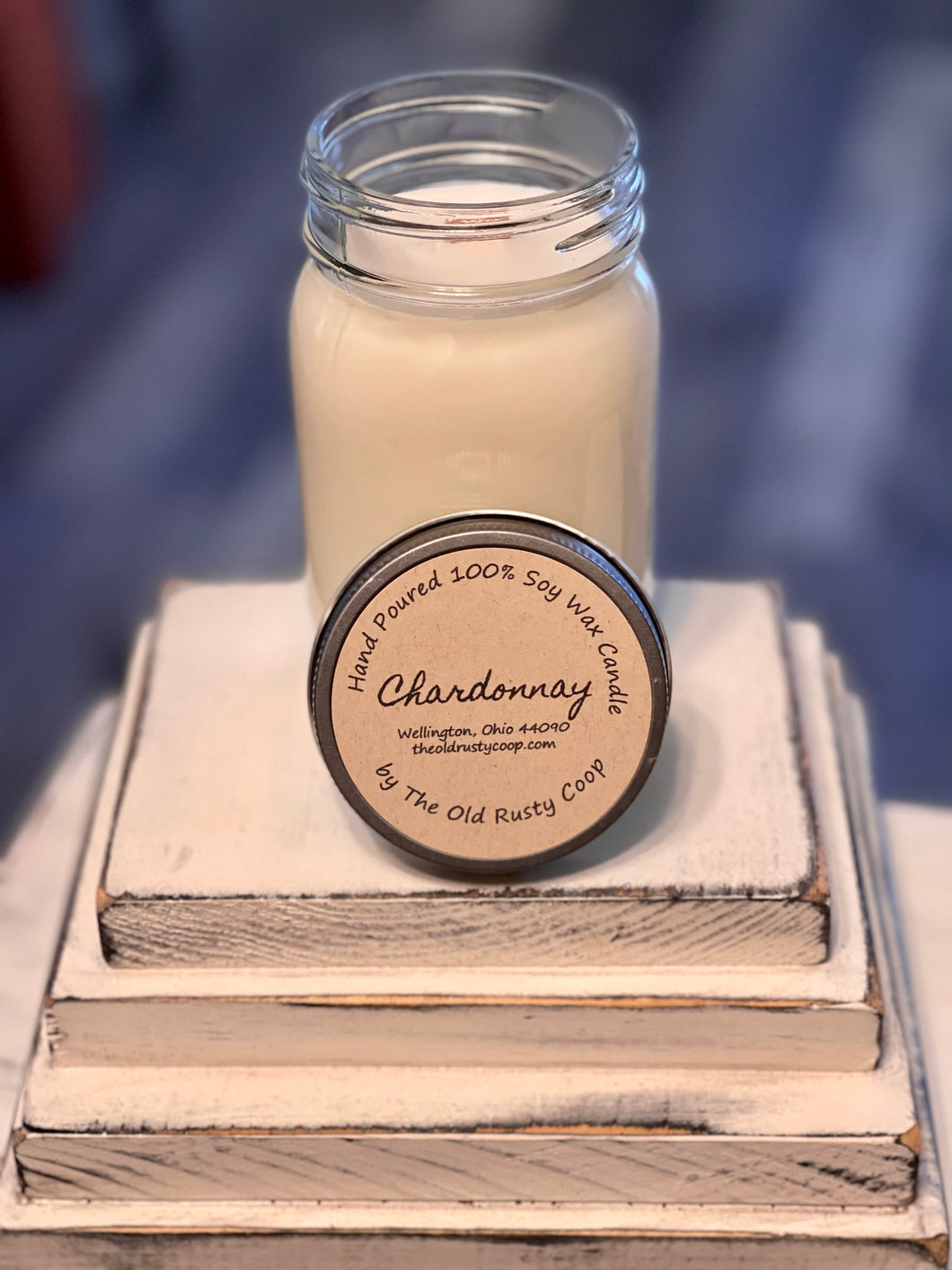 Chardonnay ~ Hand Poured 100% Soy Wax Candle