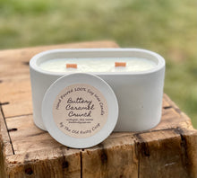 Load image into Gallery viewer, Buttery Caramel Crunch Premium Collection ~ Hand Poured 100% Soy Wax 2 Wooden Wicks
