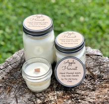 Load image into Gallery viewer, Apple Harvest ~ Hand Poured 100% Soy Wax Wooden Wick Candles
