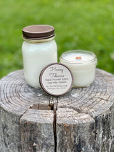 Load image into Gallery viewer, Honey Tobacco ~ Hand Poured 100% Soy Wax Wooden Wick Candle
