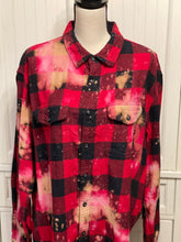 Load image into Gallery viewer, Amy Distressed Flannel ~ Unisex Size 1XB (fits like a 2XL)
