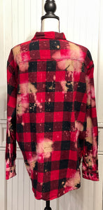 Amy Distressed Flannel ~ Unisex Size 1XB (fits like a 2XL)